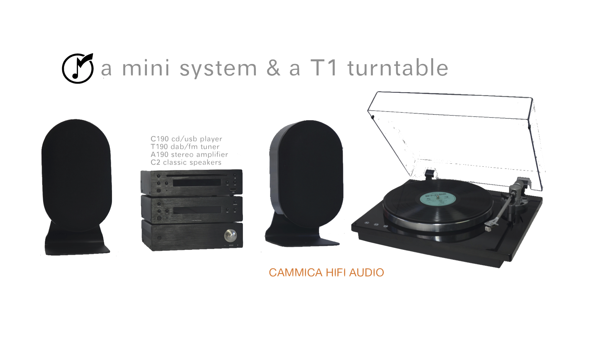 Zestaw MINI HIFI z odtwarzaczem CD, wzmacniaczem stereo, tunerem DAB