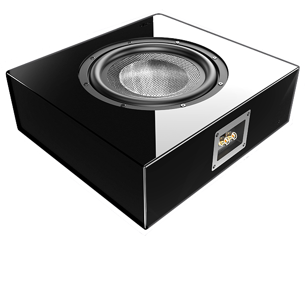 10-calowy, 250-watowy, cienki subwoofer