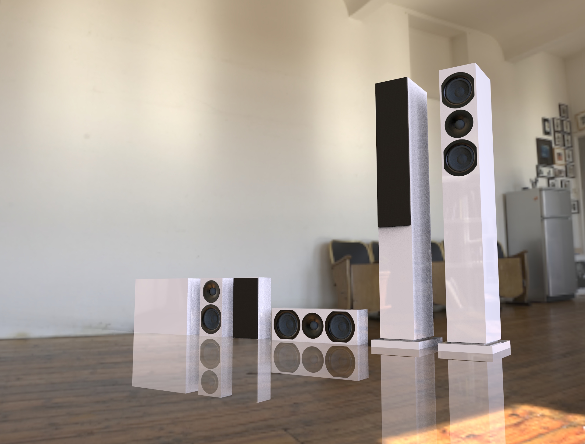 Głośniki HIFI-głośniki lakiernicze o wysokim połysku